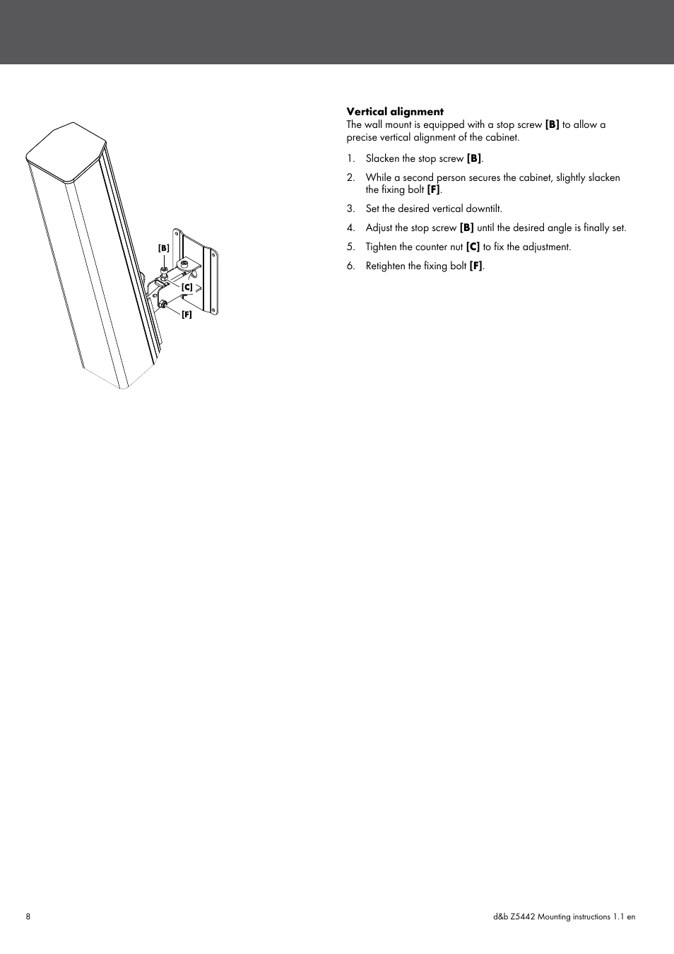 d&b Z5442 User Manual | Page 8 / 11