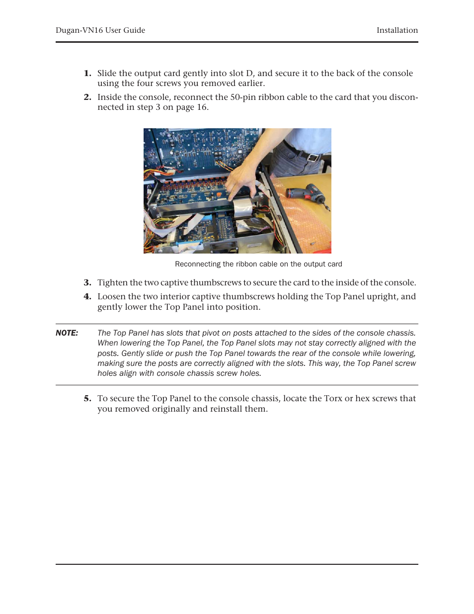 Dan Dugan Sound Design Dugan-VN16 User Manual | Page 21 / 64