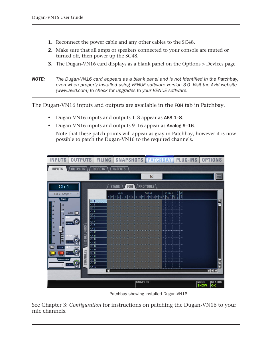 Dan Dugan Sound Design Dugan-VN16 User Manual | Page 22 / 64