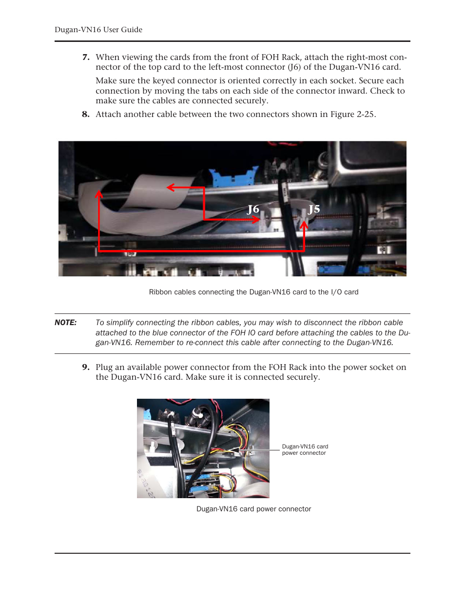 J6 j5 | Dan Dugan Sound Design Dugan-VN16 User Manual | Page 26 / 64