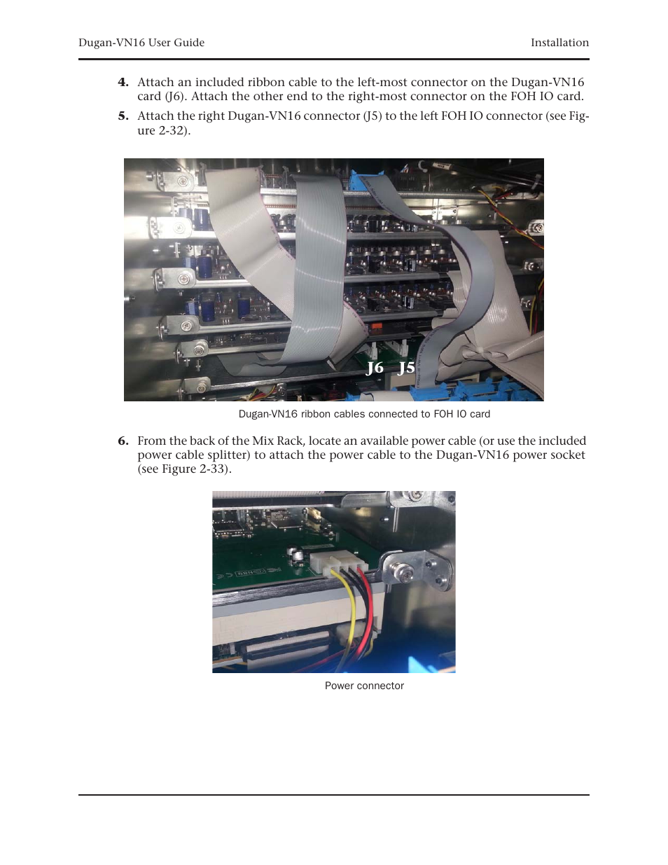 J6 j5 | Dan Dugan Sound Design Dugan-VN16 User Manual | Page 31 / 64