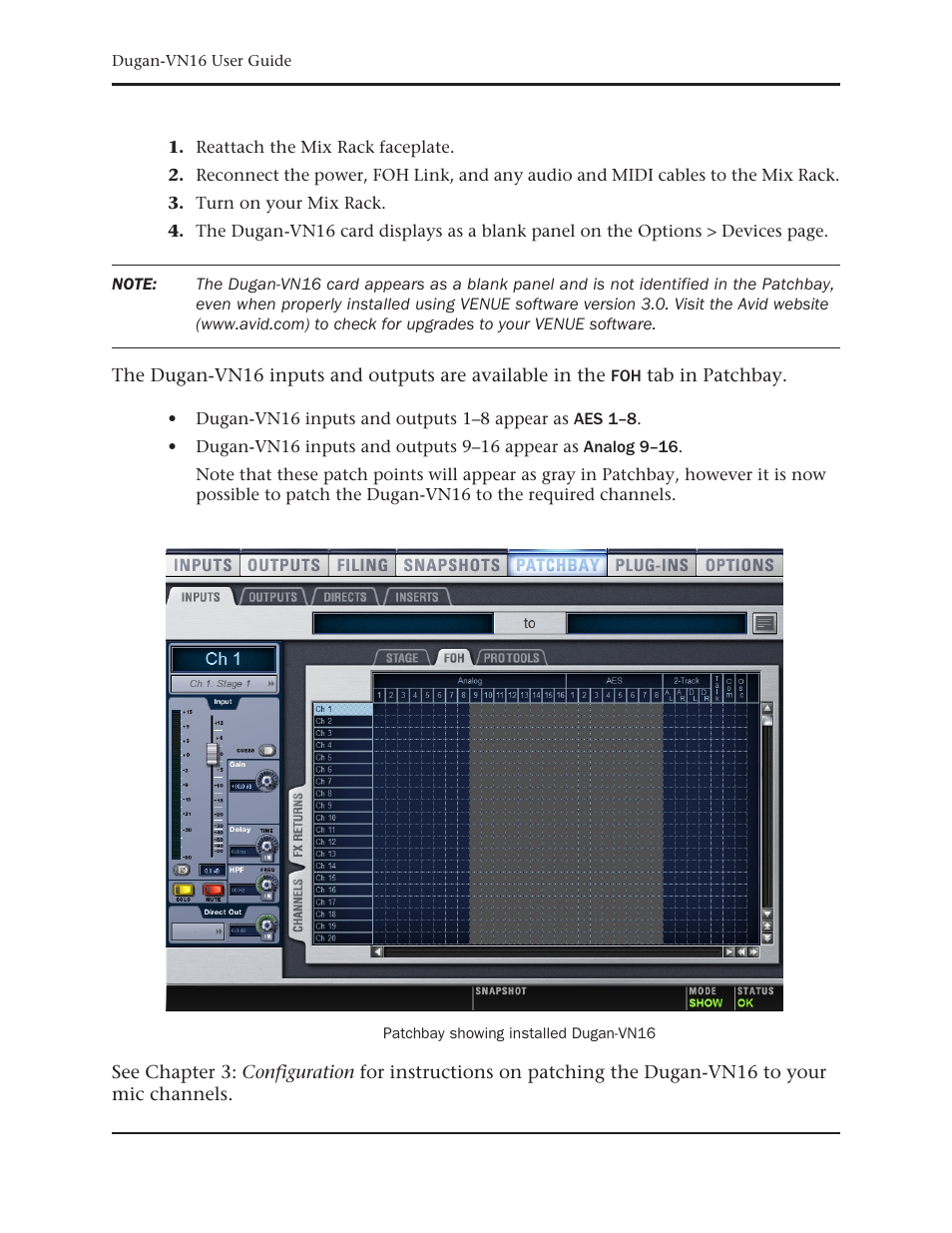 Dan Dugan Sound Design Dugan-VN16 User Manual | Page 32 / 64