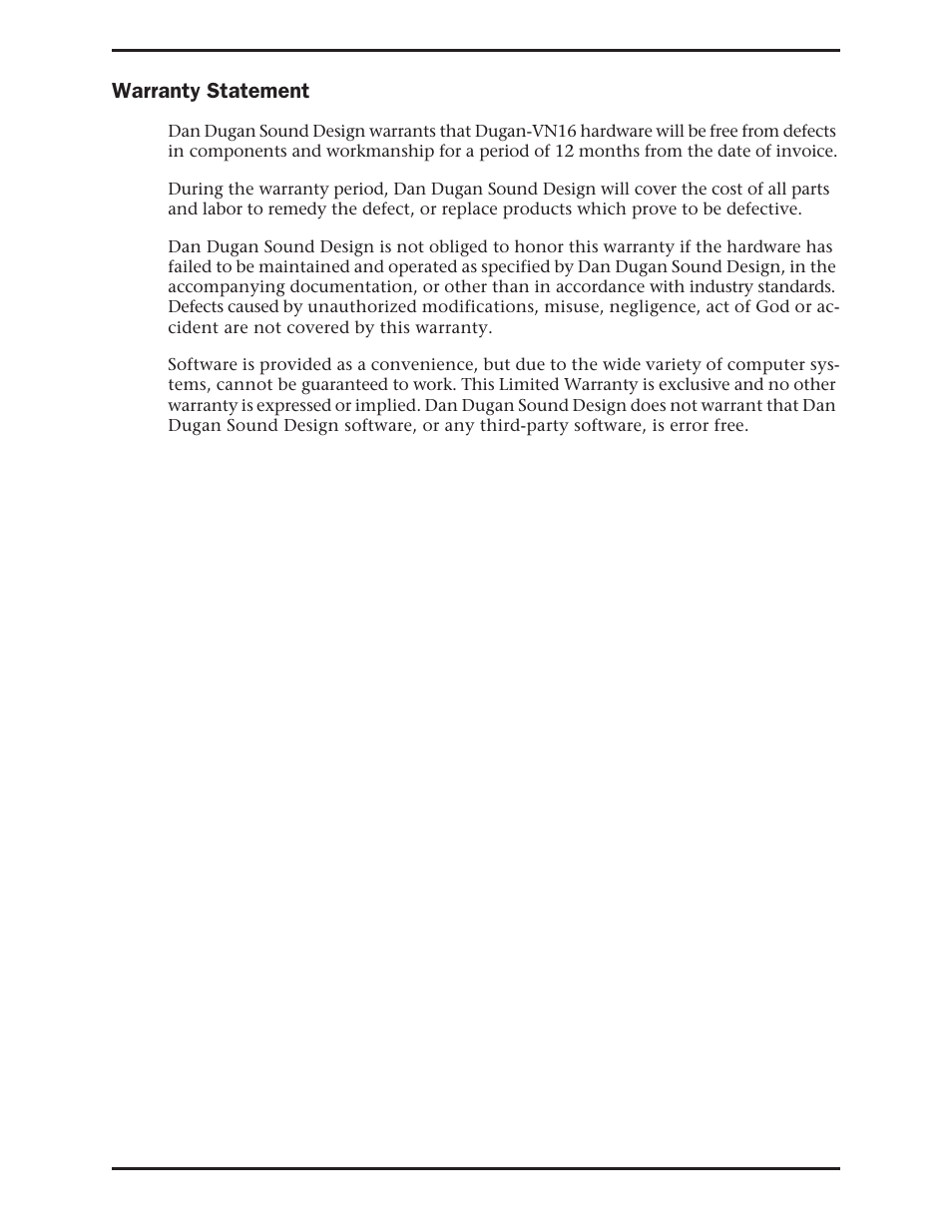 Dan Dugan Sound Design Dugan-VN16 User Manual | Page 5 / 64