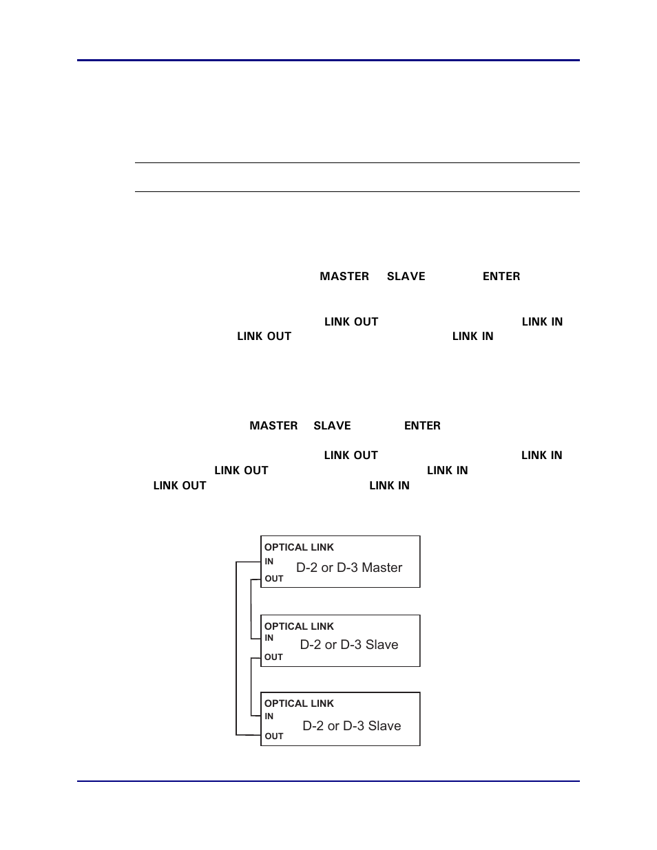 3 linking, 1 linking two model d-3s, 2 linking three or more model d-3s | Linking, Linking two model d-3s, Linking three or more model d-3s | Dan Dugan Sound Design D-3 User Manual | Page 23 / 58