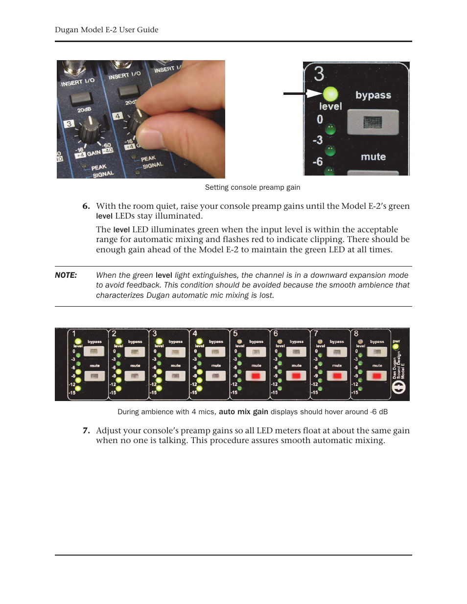 Dan Dugan Sound Design E-2 User Manual | Page 16 / 68