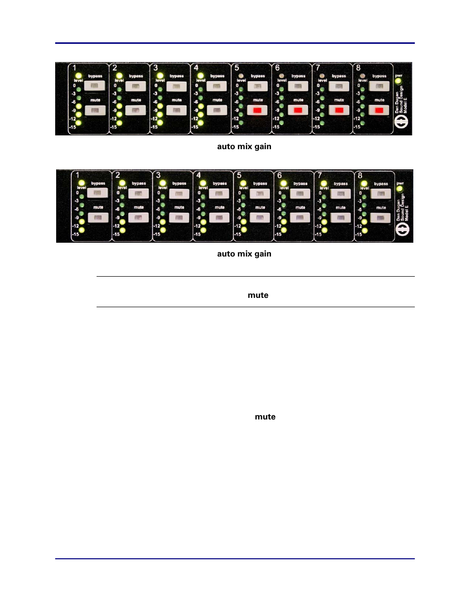 3 pre-fader insert, 1 muting channels, Pre-fader insert | Muting channels | Dan Dugan Sound Design E User Manual | Page 23 / 48