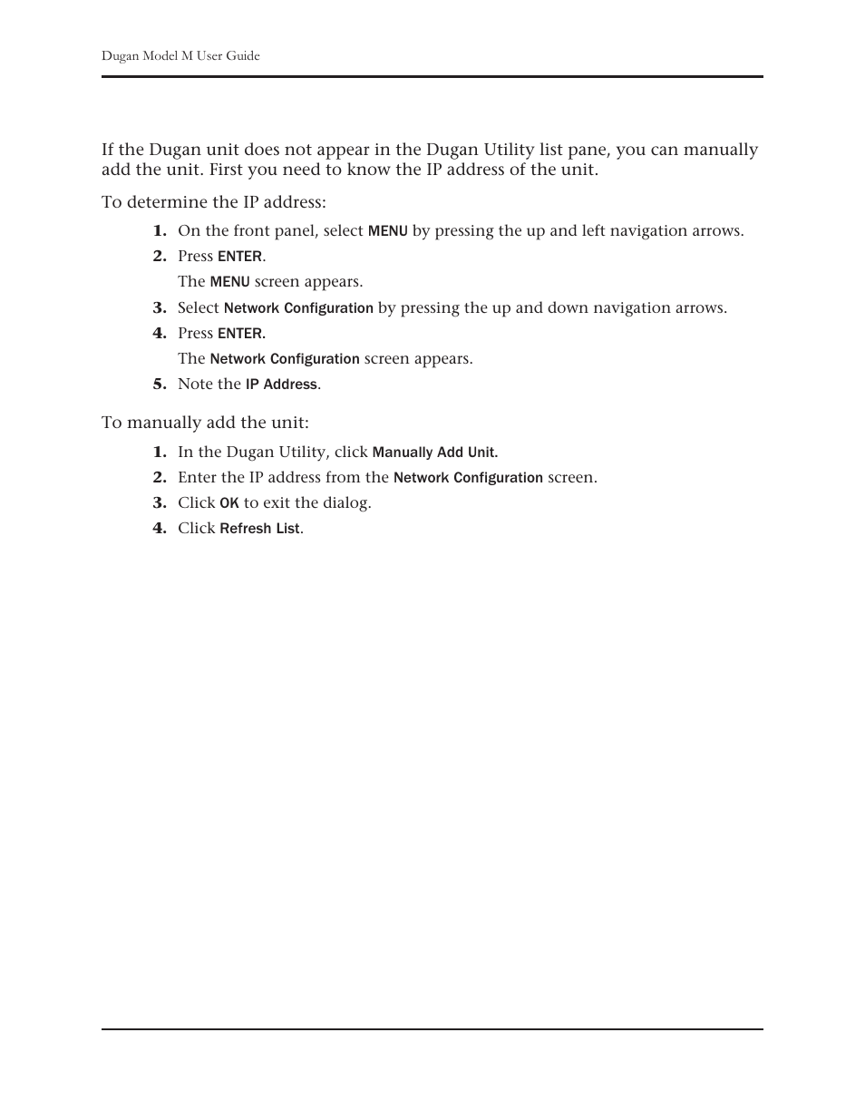 Manually add unit | Dan Dugan Sound Design M User Manual | Page 24 / 62