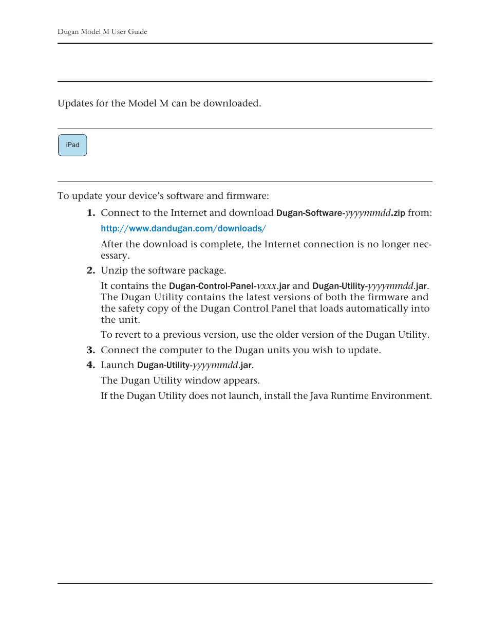 Chapter 9: updates | Dan Dugan Sound Design M User Manual | Page 59 / 62