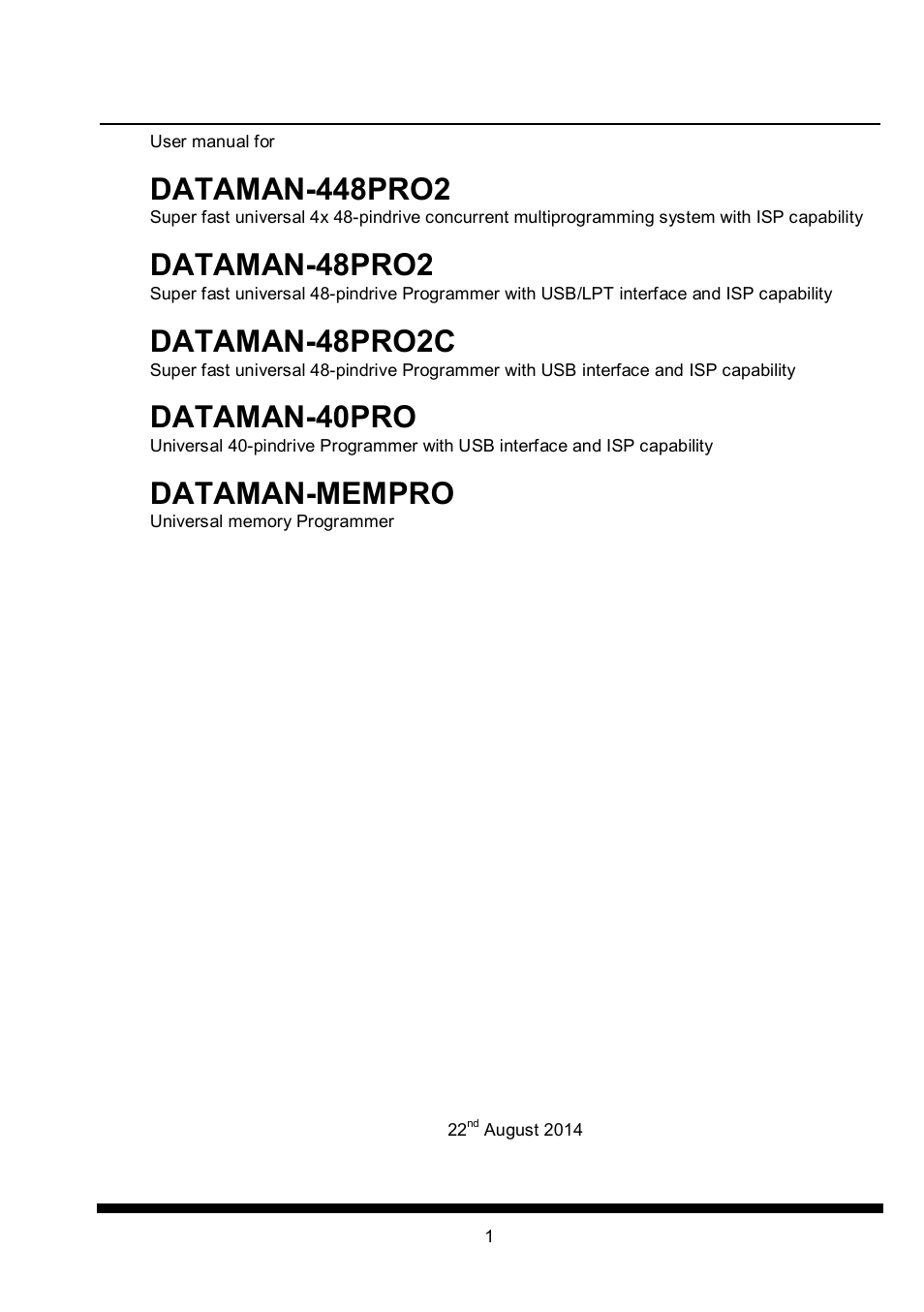 Dataman 40Pro User Manual | 174 pages