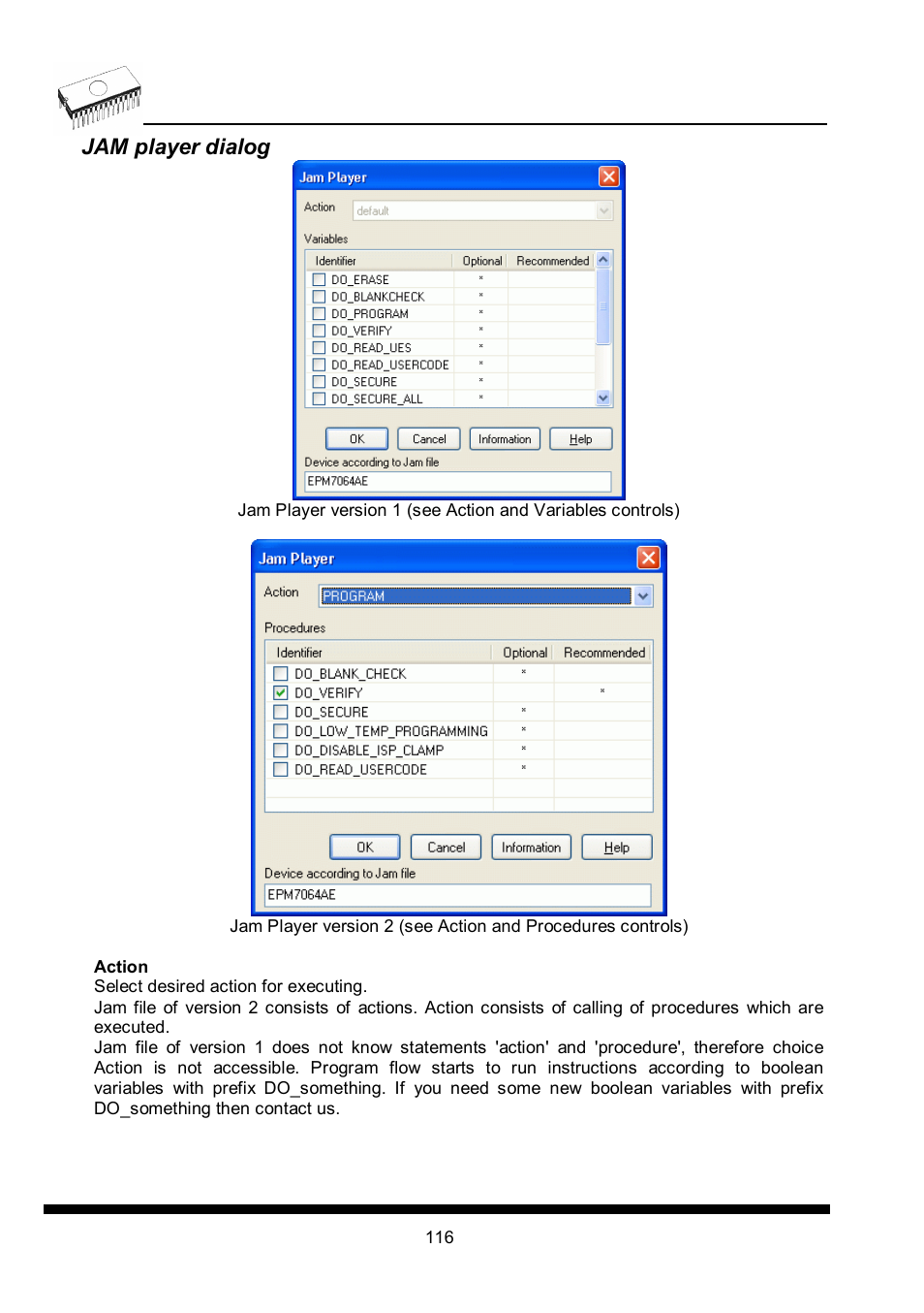 Jam player dialog | Dataman 40Pro User Manual | Page 116 / 174