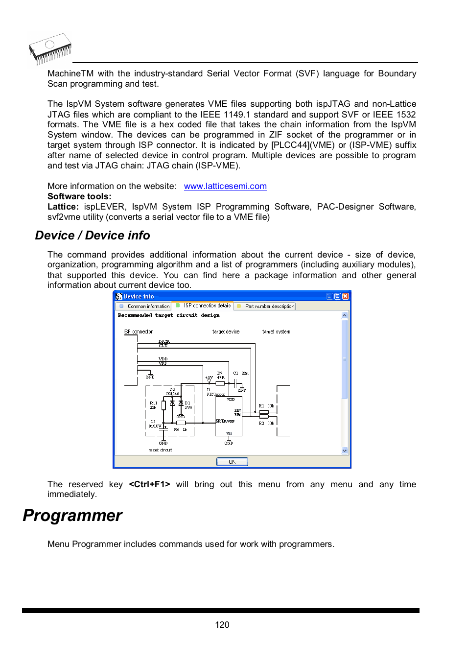 Programmer, Device / device info | Dataman 40Pro User Manual | Page 120 / 174