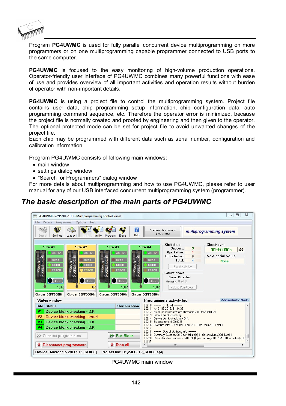 The basic description of the main parts of pg4uwmc | Dataman 40Pro User Manual | Page 142 / 174