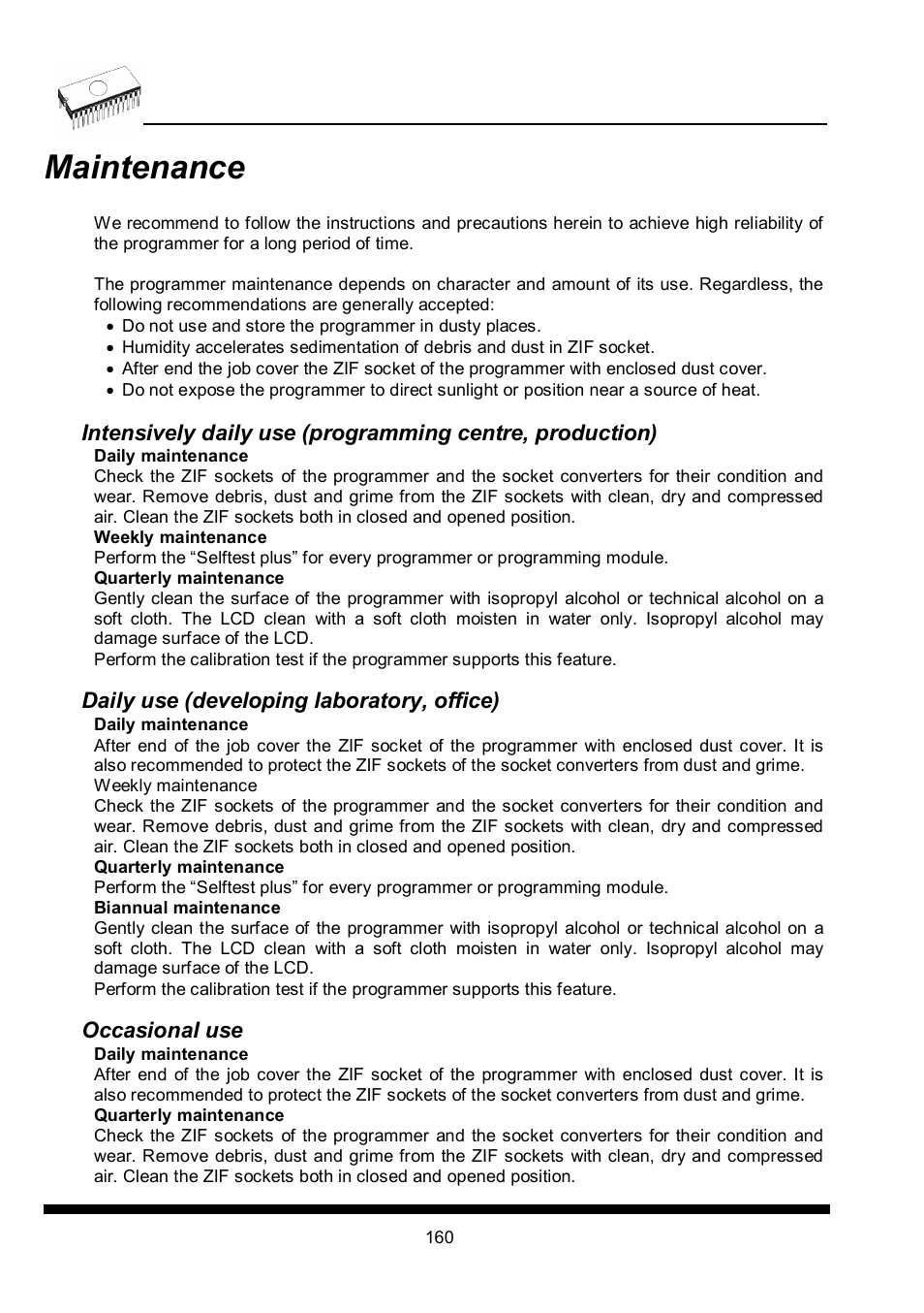 Maintenance | Dataman 40Pro User Manual | Page 160 / 174