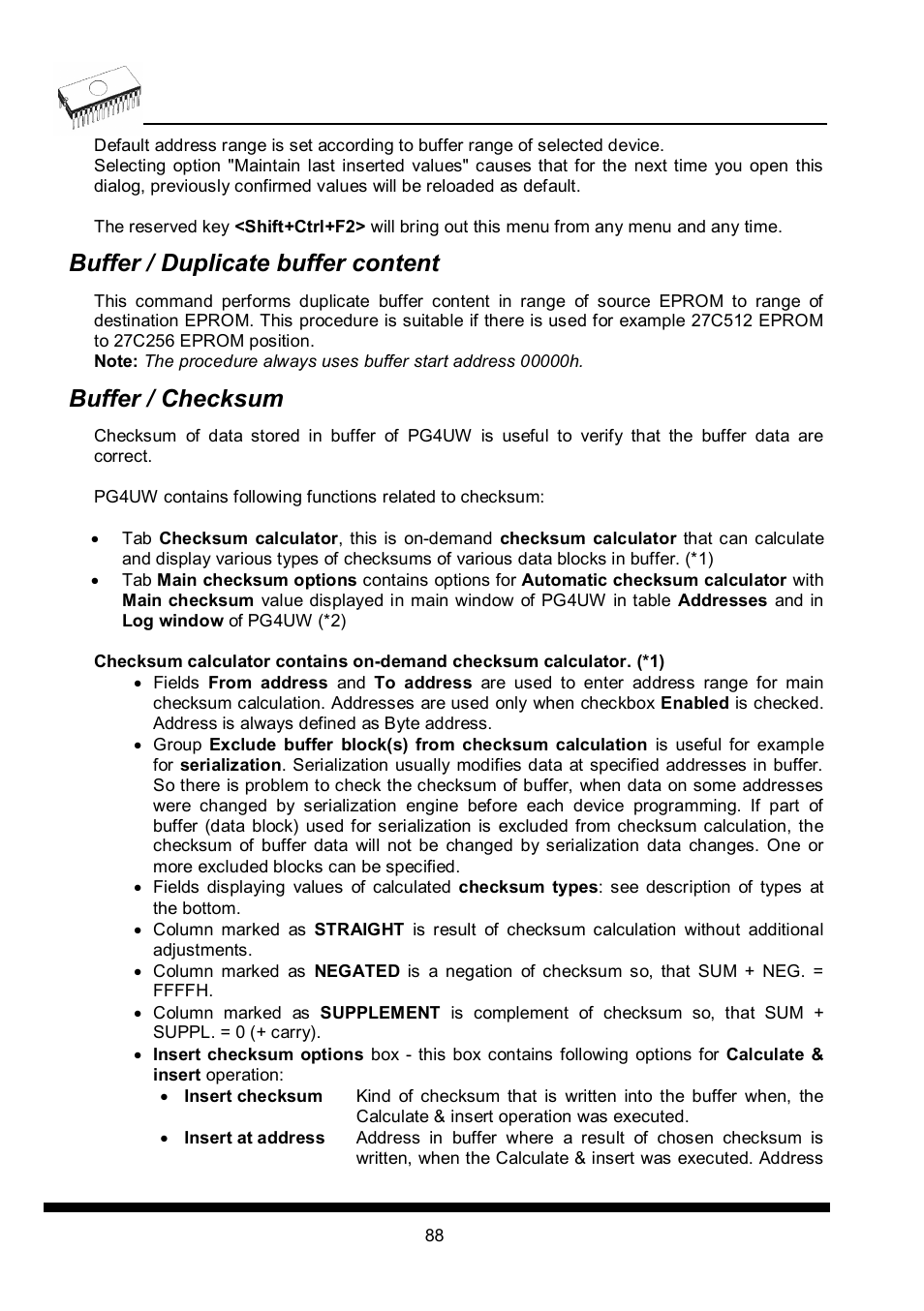 Buffer / duplicate buffer content, Buffer / checksum | Dataman 40Pro User Manual | Page 88 / 174