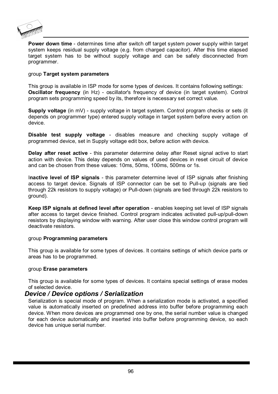 Device / device options / serialization | Dataman 40Pro User Manual | Page 96 / 174