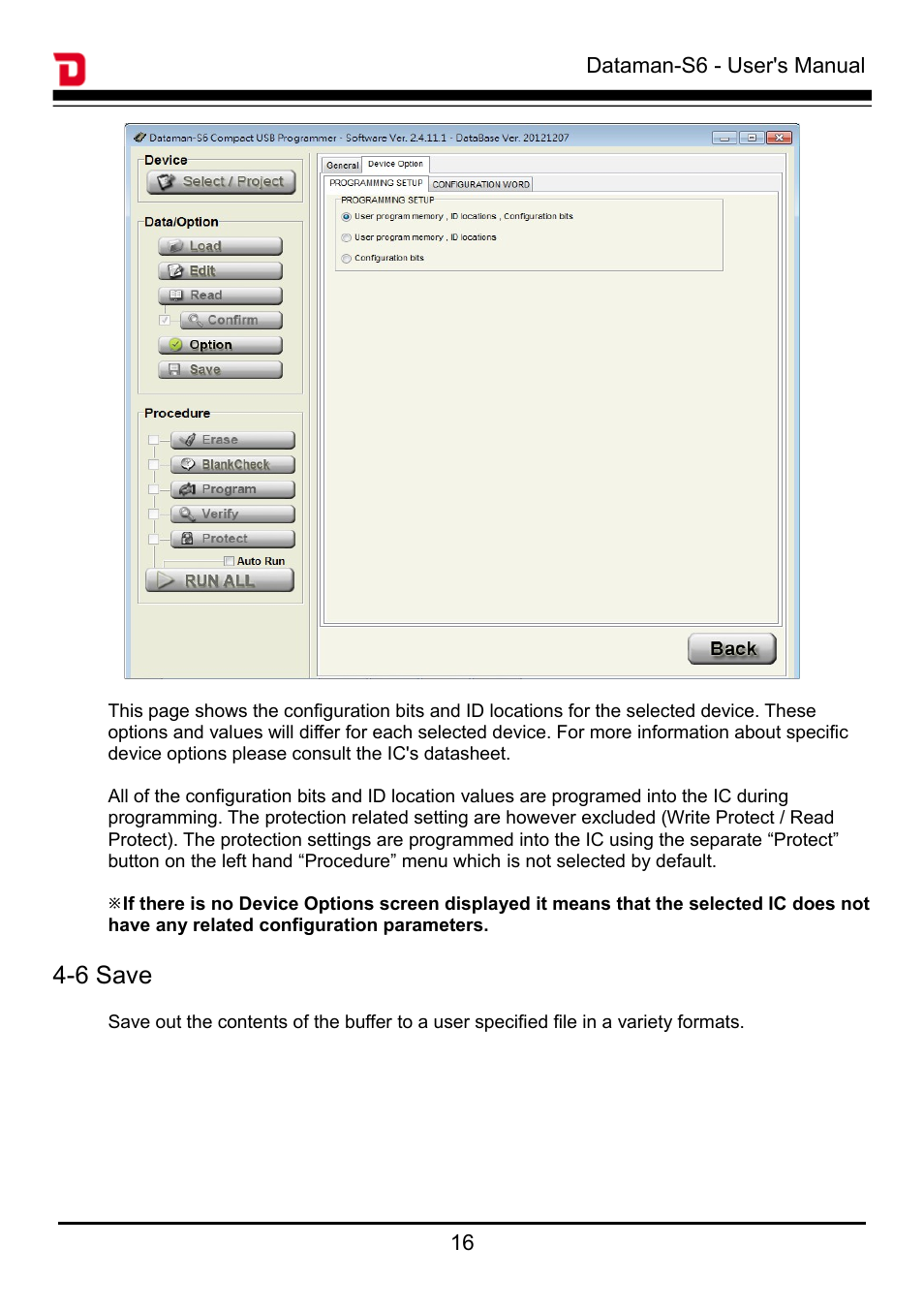 6 save | Dataman S6 User Manual | Page 19 / 35