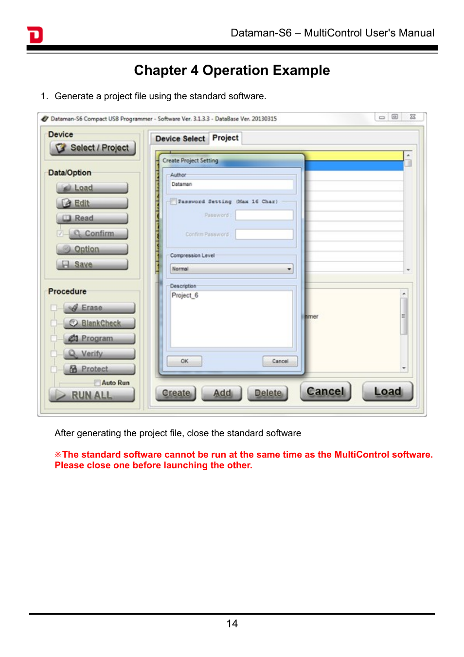 Chapter 4 operation example | Dataman S6 User Manual | Page 17 / 20