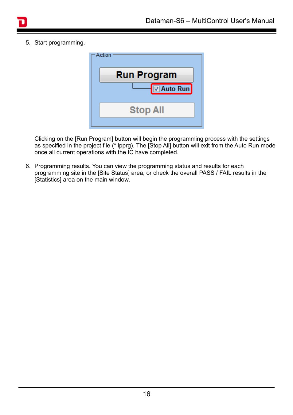 Dataman S6 User Manual | Page 19 / 20