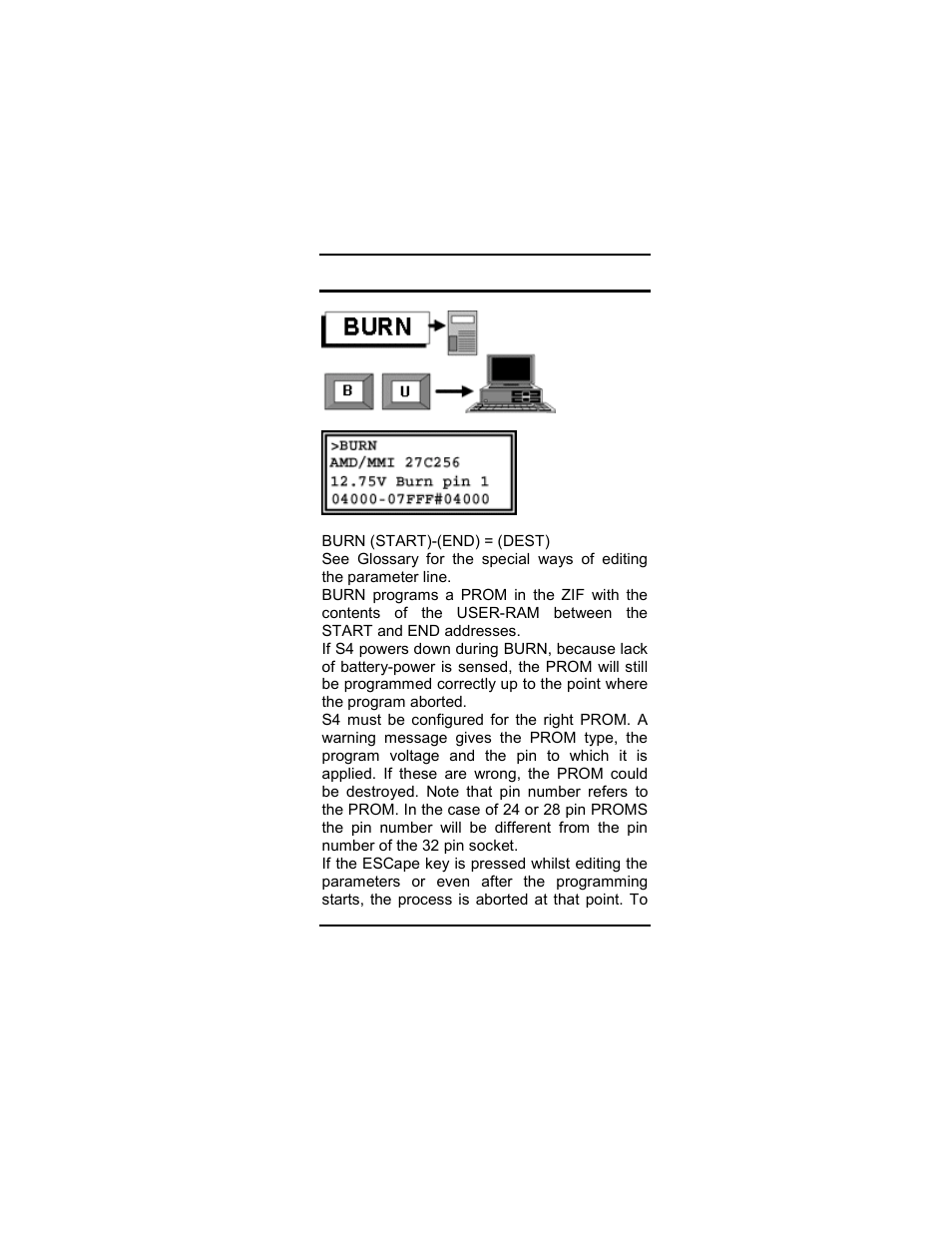 Burn key | Dataman S4 User Manual | Page 55 / 95