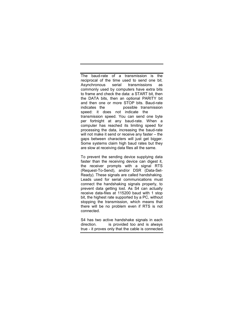 Baud rates | Dataman S4 User Manual | Page 82 / 95