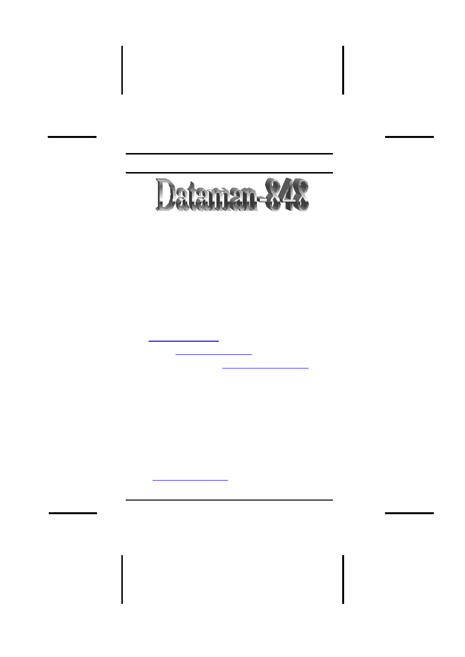 Dataman 848 User Manual | 53 pages