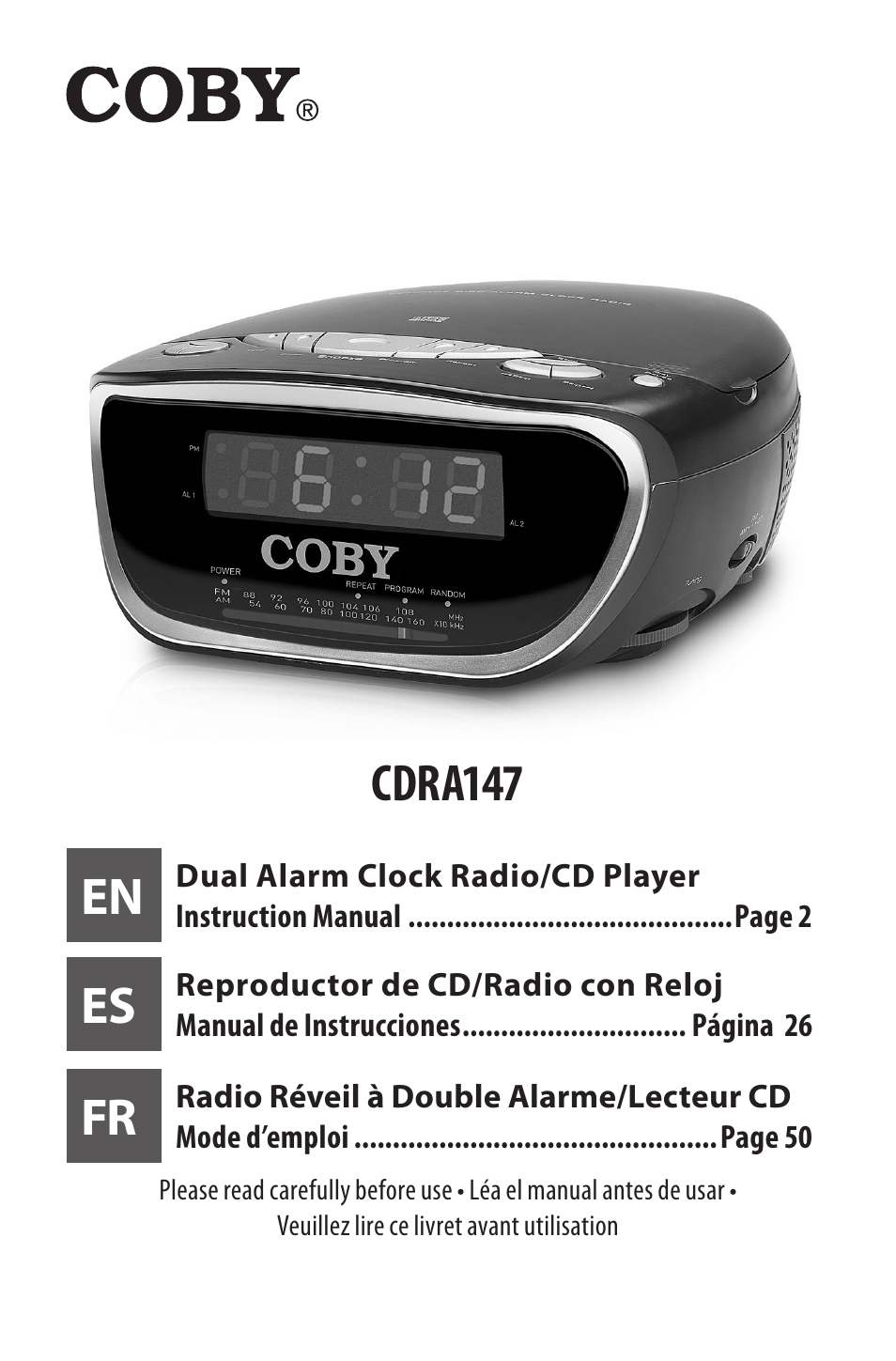 COBY electronic CDRA147 User Manual | 76 pages