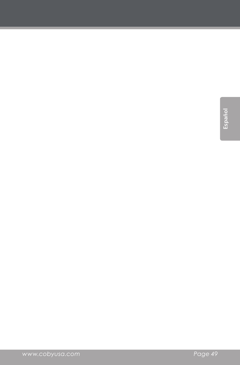 COBY electronic CDRA147 User Manual | Page 49 / 76