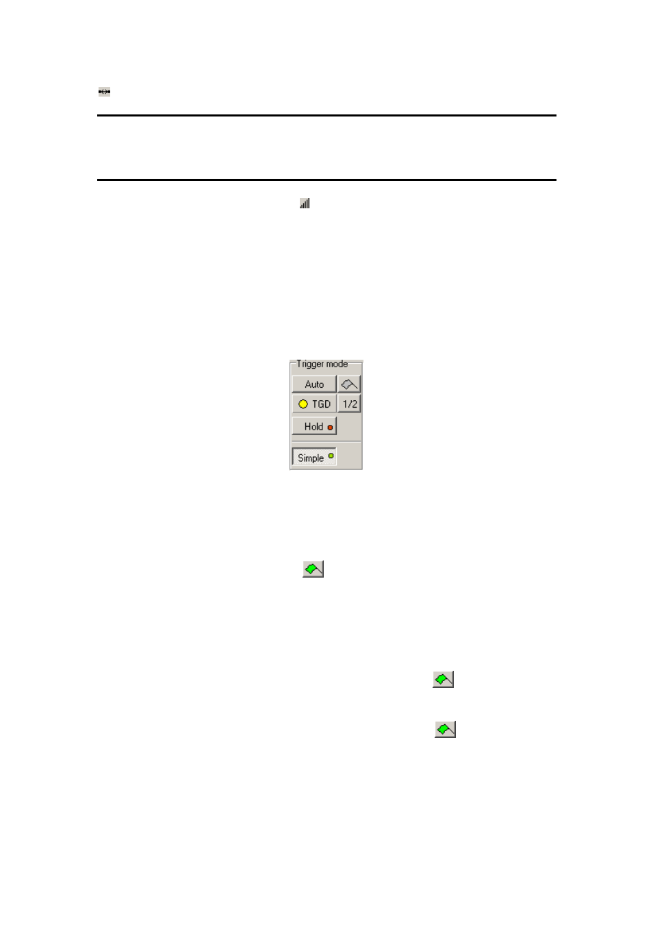 Trigger mode controls, Fig. 4.1.8.1. – trigger mode controls | Dataman 520 Series User Manual | Page 37 / 94