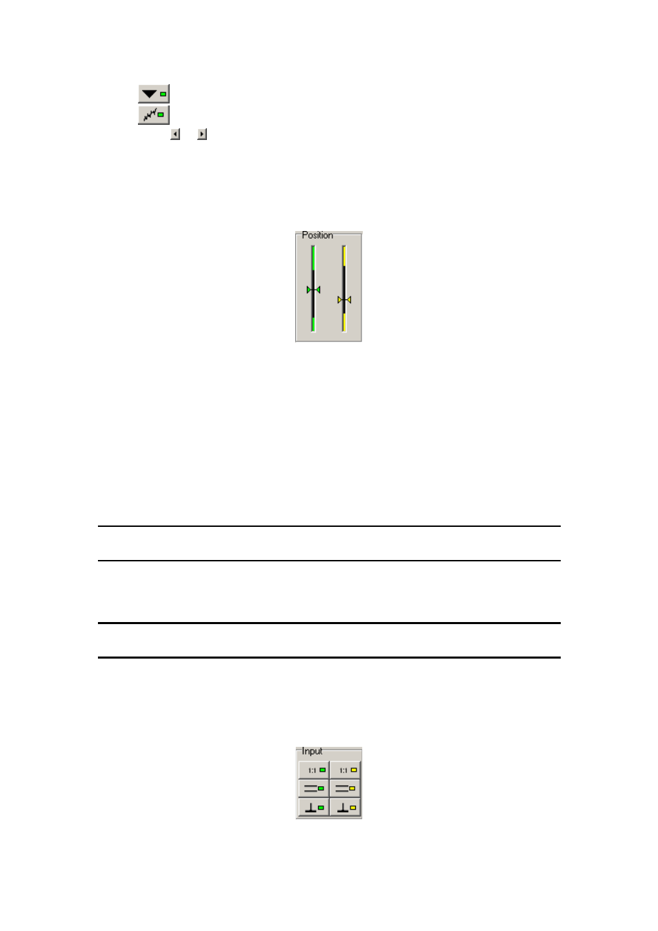 Vertical shifts controls, Signal source controls | Dataman 520 Series User Manual | Page 41 / 94