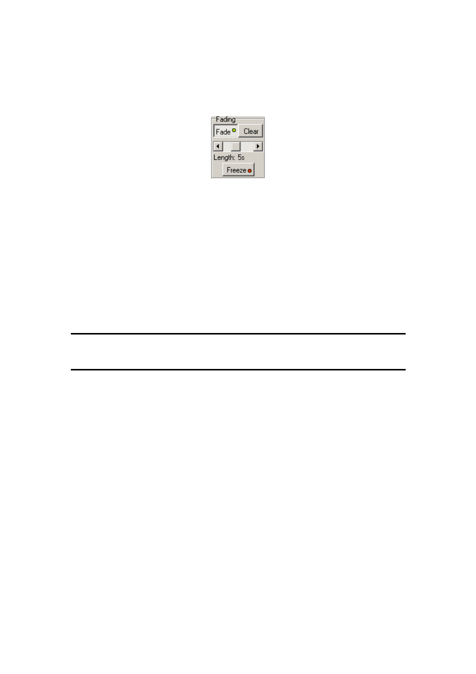 Main window in simple view, Fig. 4.1.15.1. – fading controls | Dataman 520 Series User Manual | Page 44 / 94