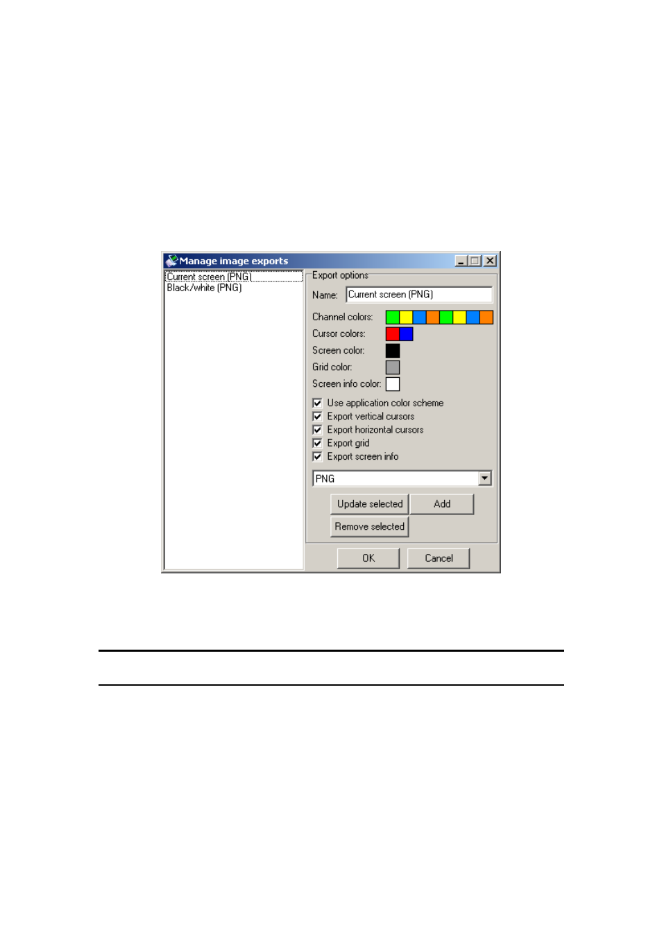 Manage exports as image window, Fig. 4.3.3.1. – manage exports as image window | Dataman 520 Series User Manual | Page 57 / 94