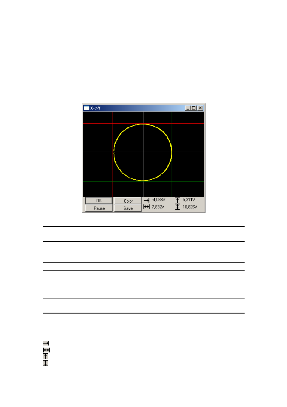 Channel b voltage inversion (-vb), X-y function (x/y), Fig. 6.8.1. – x-y function window | Dataman 520 Series User Manual | Page 70 / 94