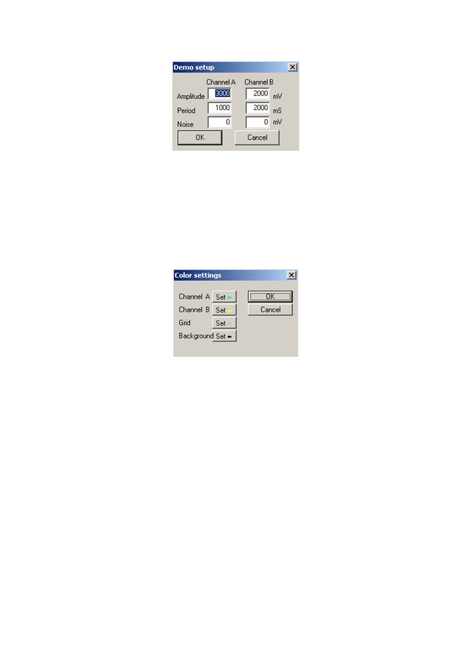 Color settings window | Dataman 520 Series User Manual | Page 22 / 39