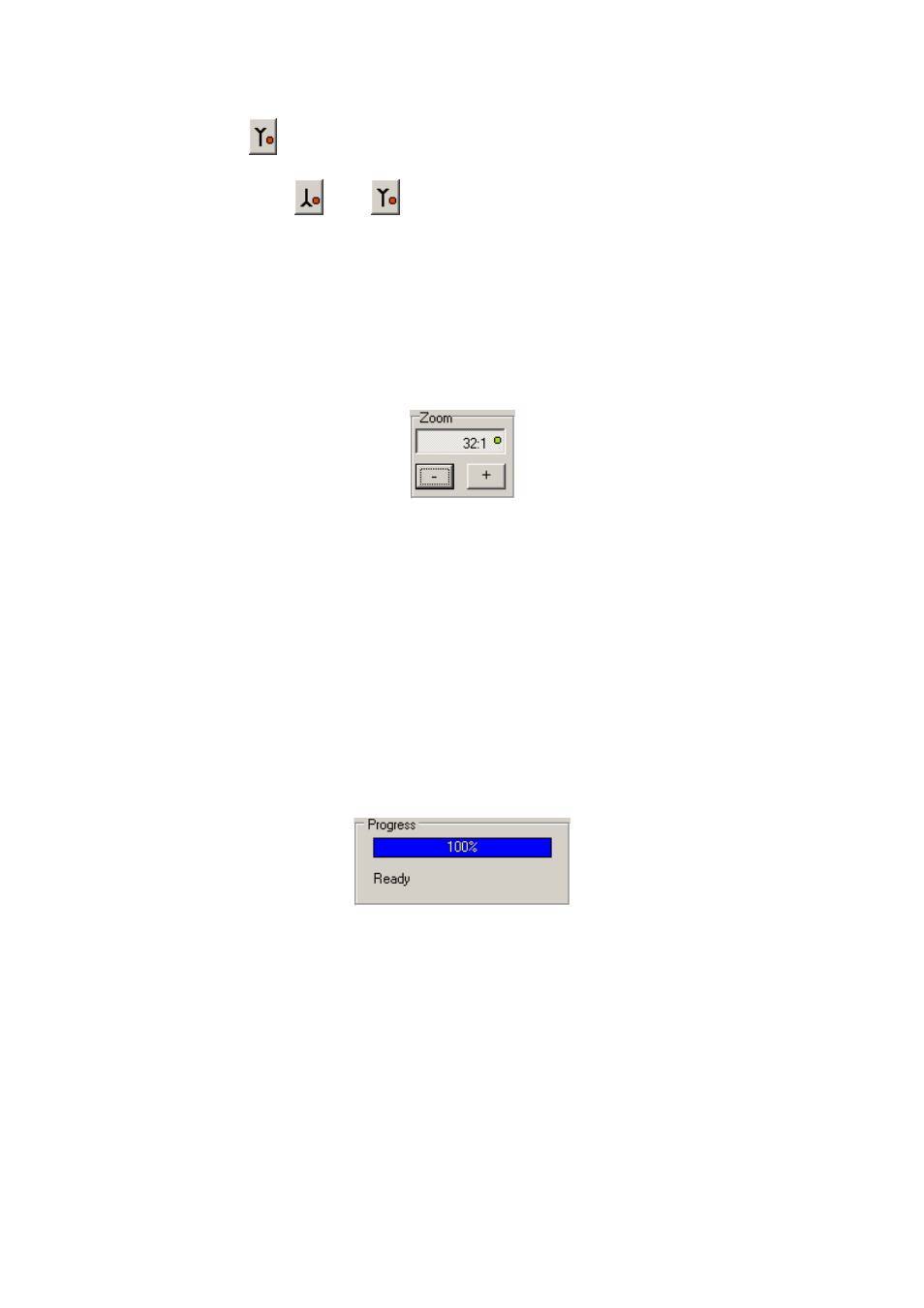 Zoom control, Progress indicator, Main menu | Dataman 520 Series User Manual | Page 33 / 39