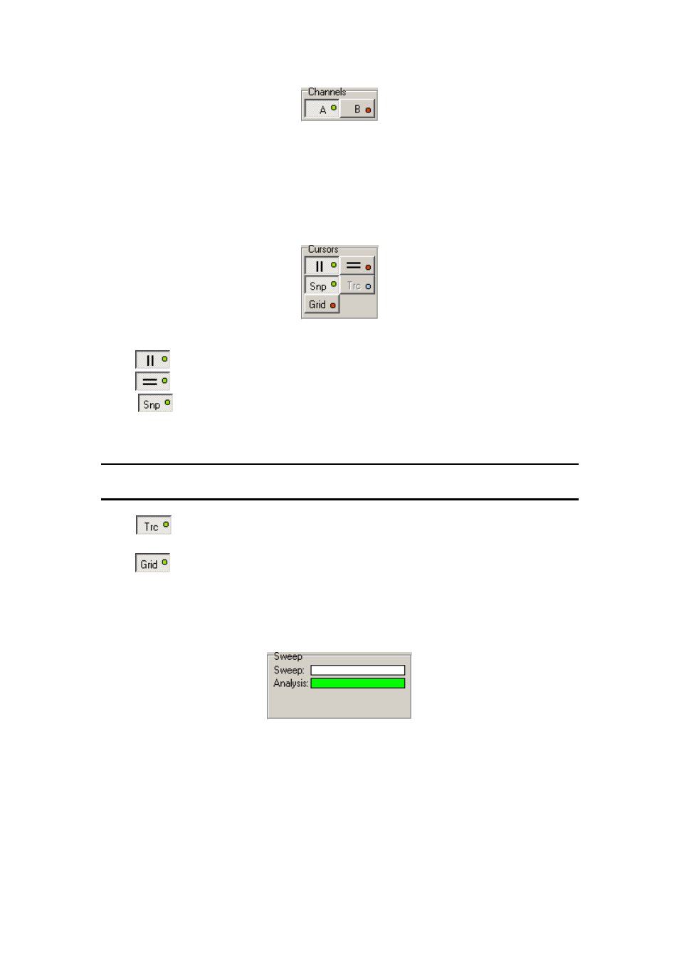 Cursor controls, Sweep progress, Cursor controls 3.5. sweep progress | Dataman 520 Series User Manual | Page 13 / 17