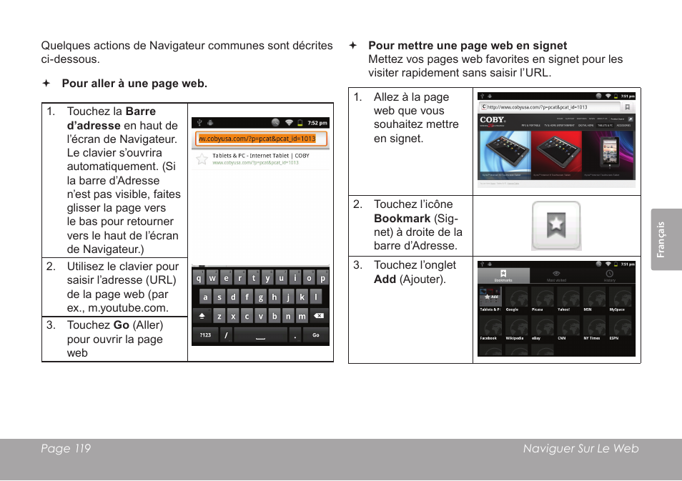 COBY electronic MID8120 User Manual | Page 119 / 136