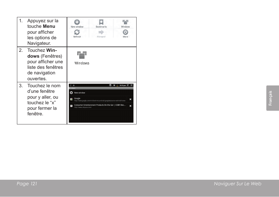 COBY electronic MID8120 User Manual | Page 121 / 136