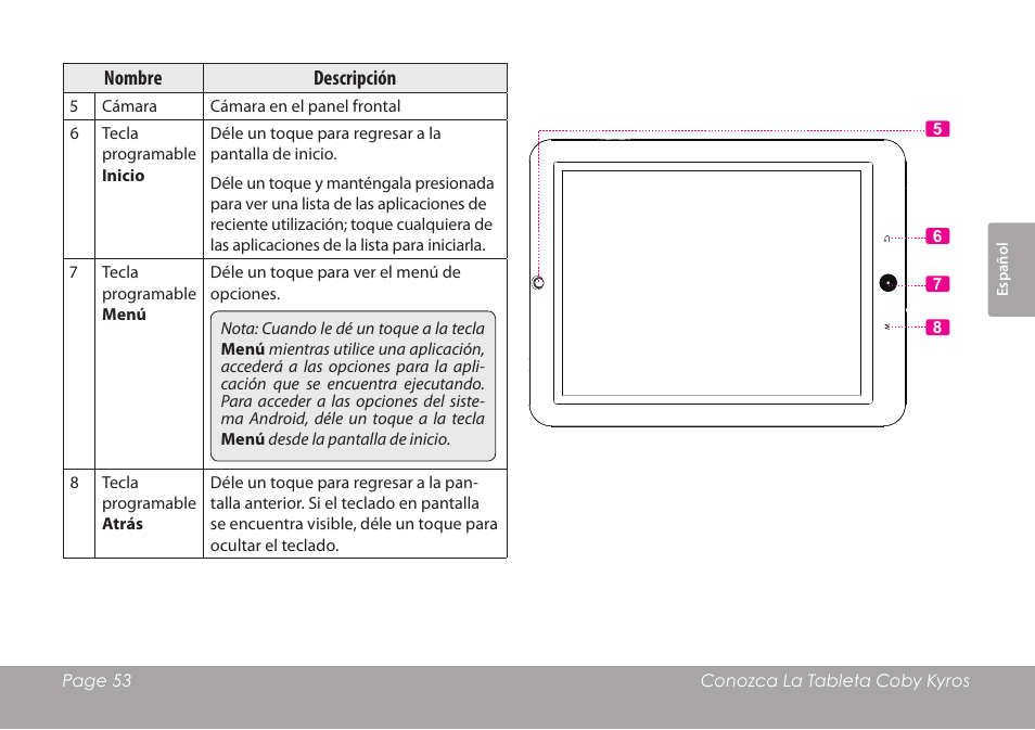 COBY electronic MID8120 User Manual | Page 53 / 136