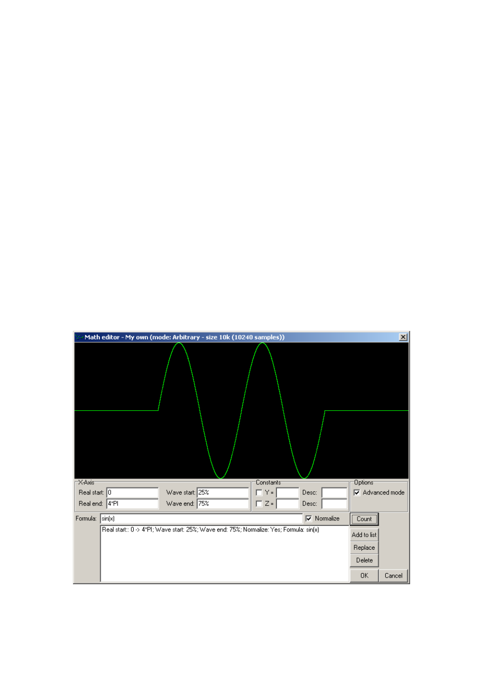 Fig. 5.2.8. – defining part of the waveform | Dataman 530 Series User Manual | Page 29 / 36