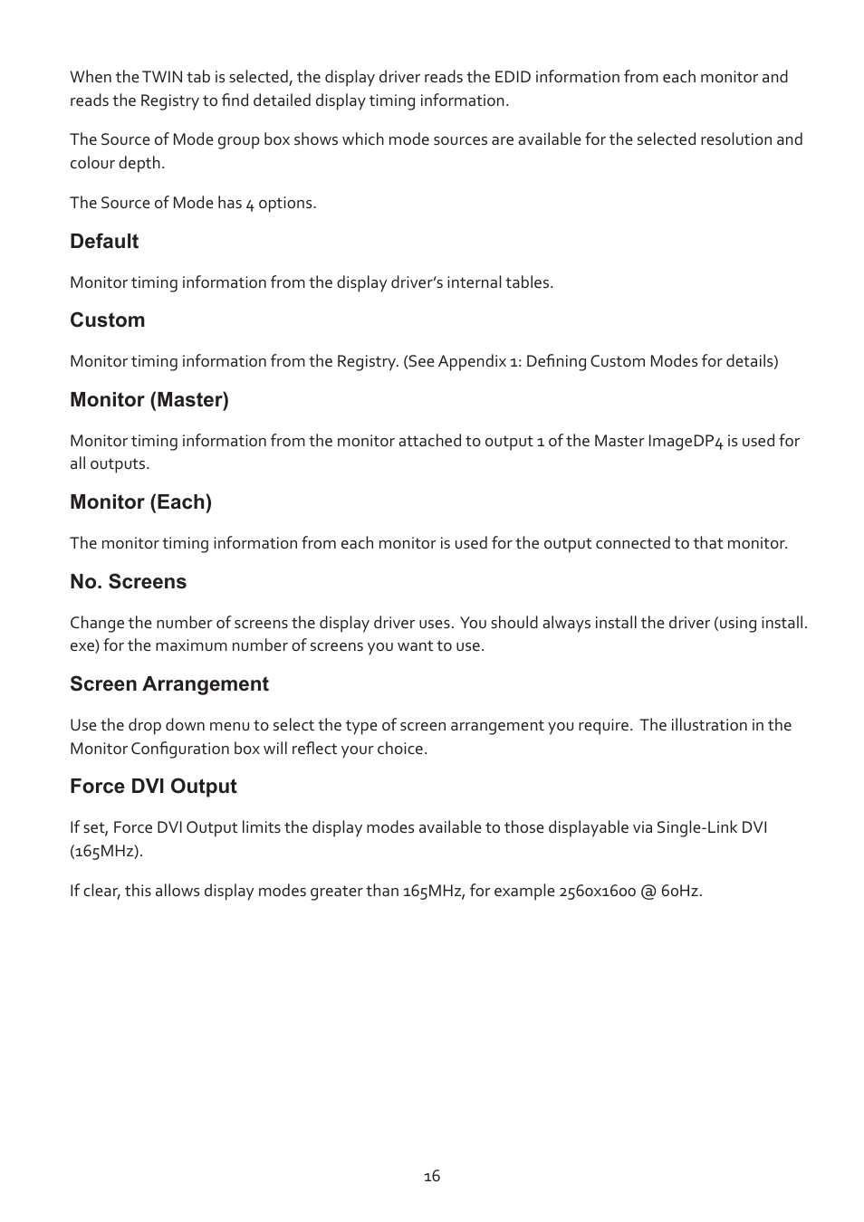 Datapath ImageDP4 User Manual | Page 16 / 22