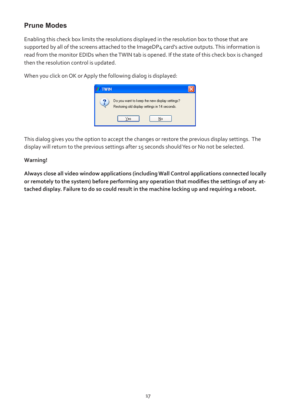 Datapath ImageDP4 User Manual | Page 17 / 22