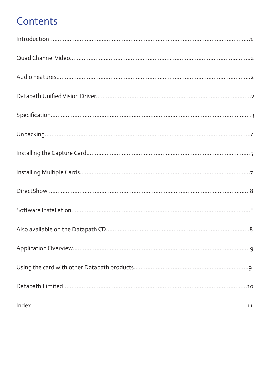 Datapath VisionHD4 User Manual | Page 13 / 13