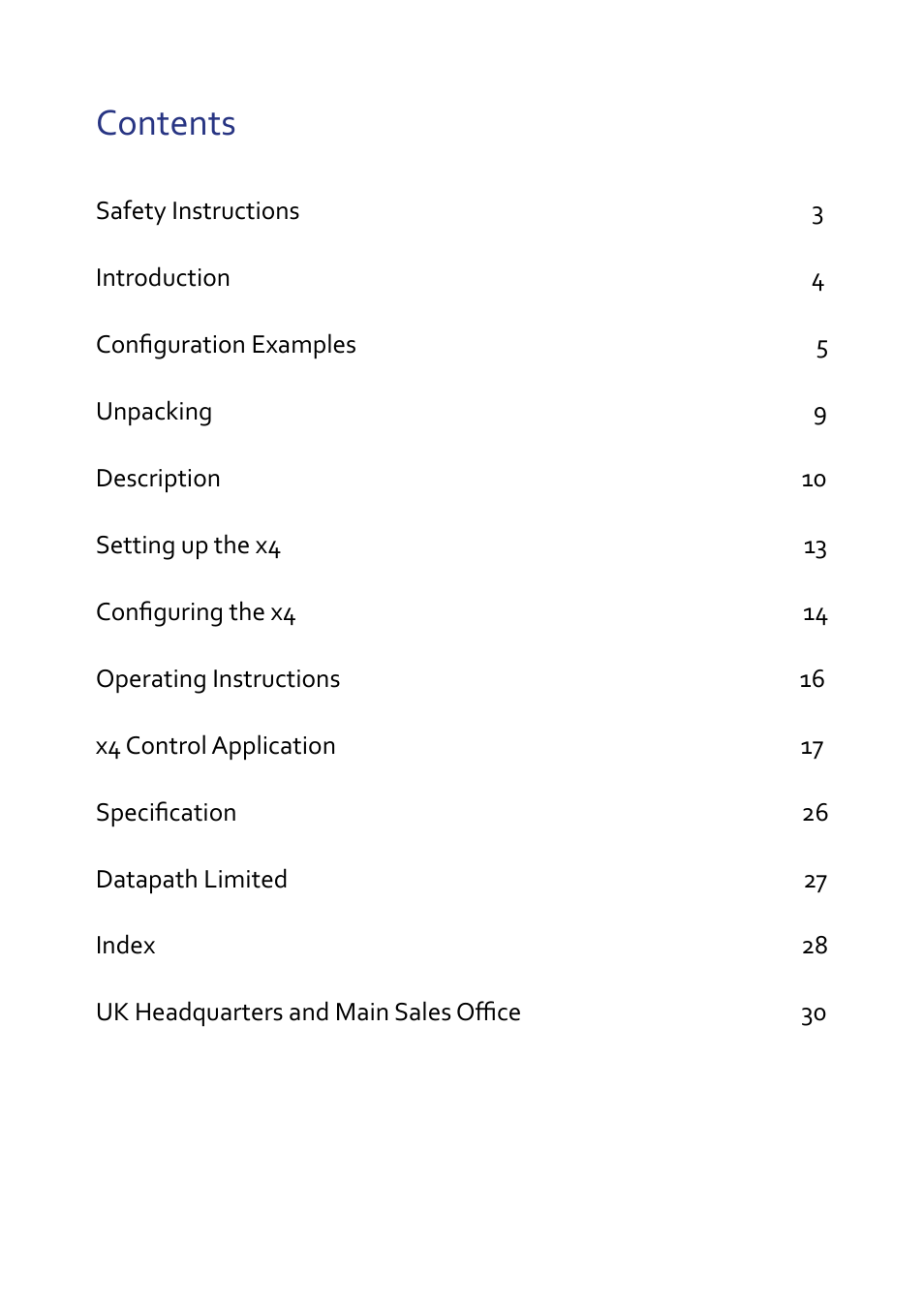 Datapath x4 User Manual | Page 2 / 17