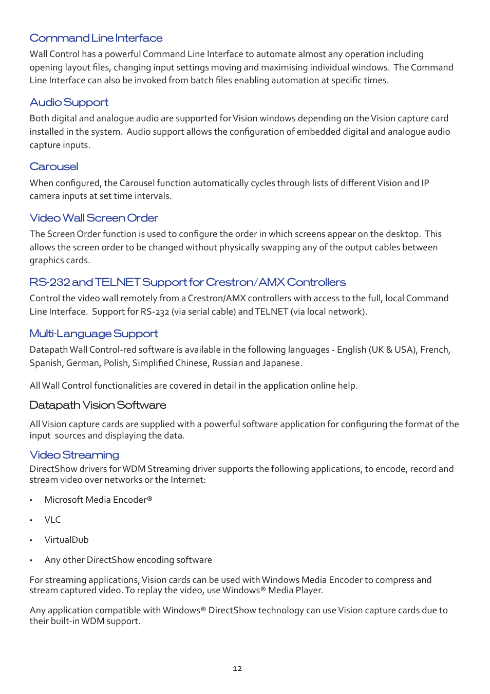 Datapath VSN450 User Manual | Page 12 / 16