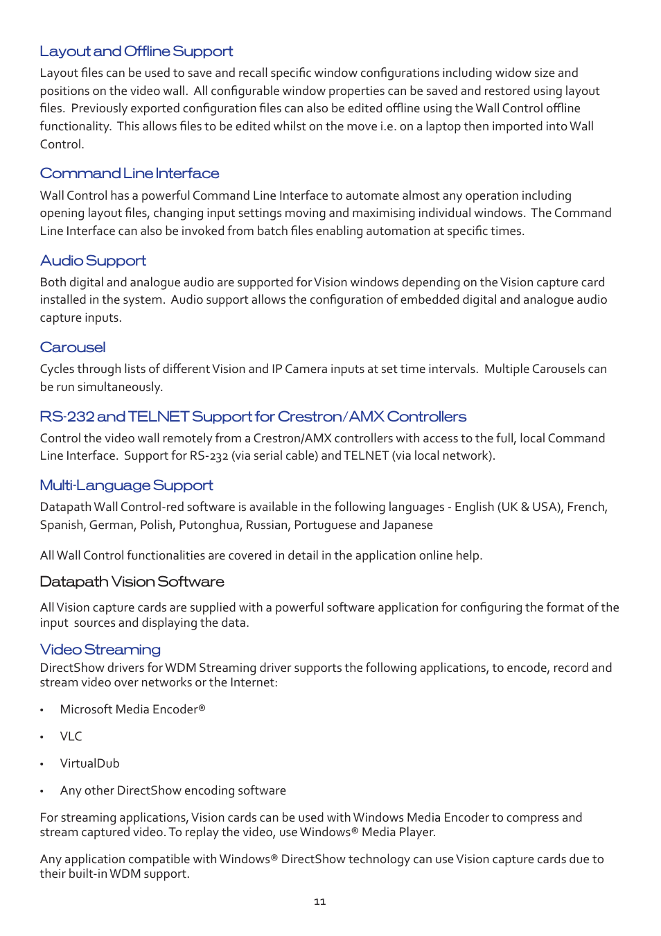 Datapath VSN490 User Manual | Page 11 / 19
