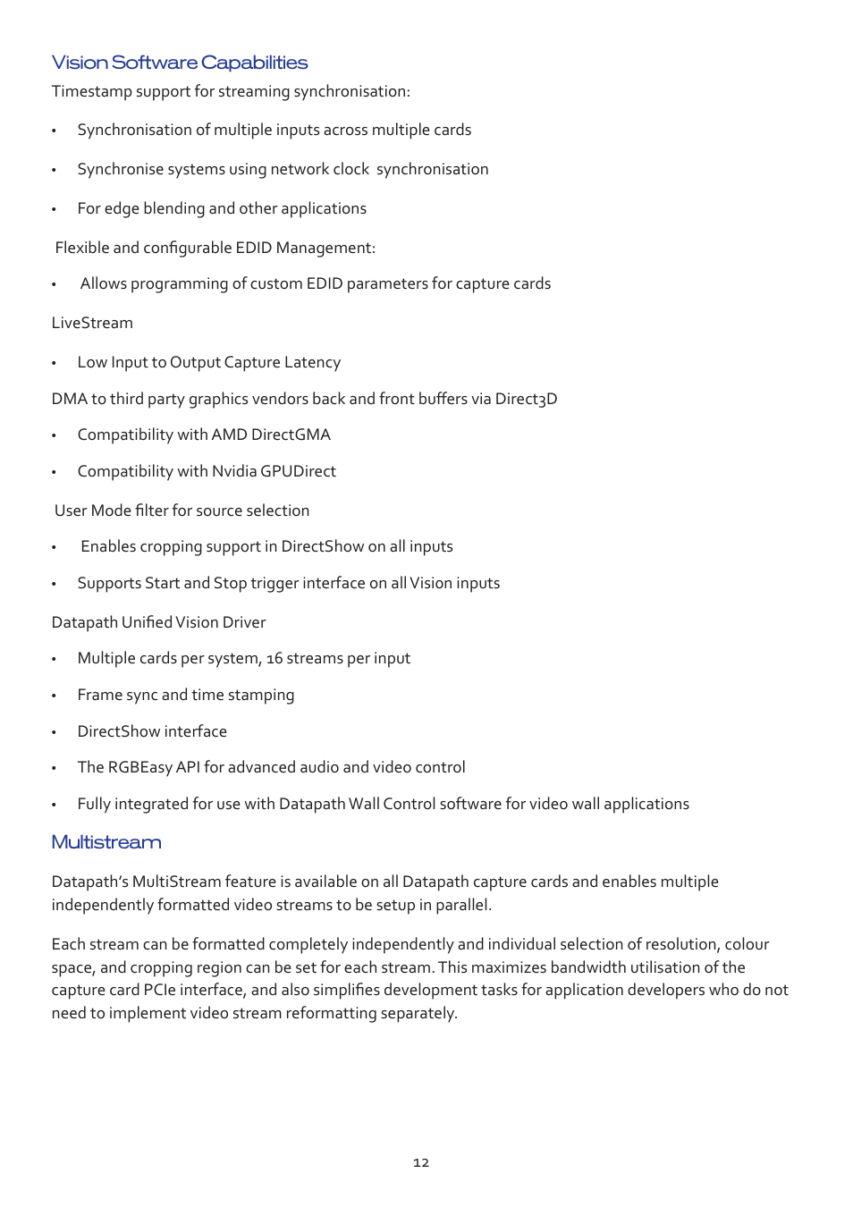Datapath VSN490 User Manual | Page 12 / 19