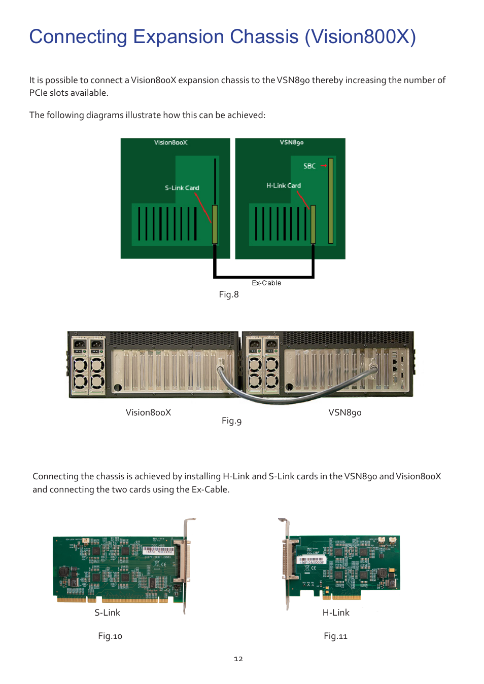 Connecting expansion chassis (vision800x) | Datapath VSN890 User Manual | Page 12 / 20