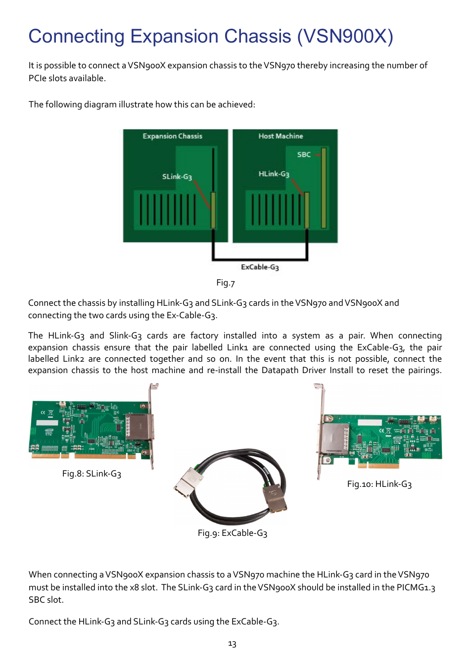 Connecting expansion chassis (vsn900x) | Datapath VSN970 User Manual | Page 13 / 17