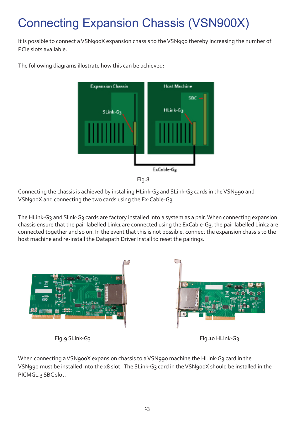 Connecting expansion chassis (vsn900x) | Datapath VSN990 User Manual | Page 13 / 17