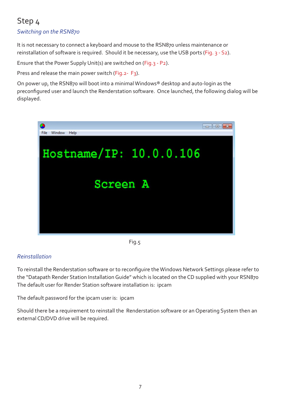 Step 4 | Datapath RSN870 User Manual | Page 7 / 14